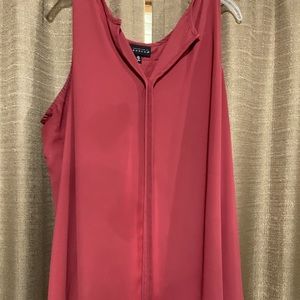 Terra cotta colored ladies tank top / shell